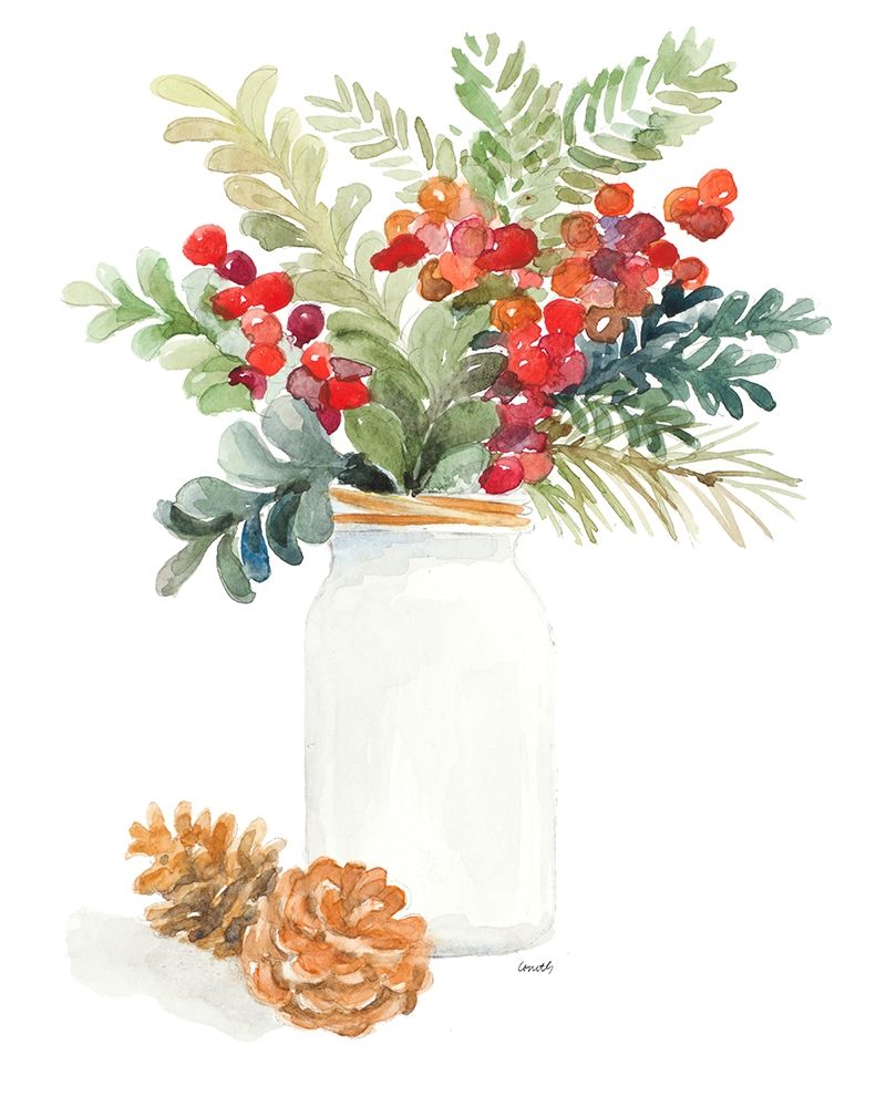 Mason Jar of Christmas art print by Lanie Loreth for $57.95 CAD