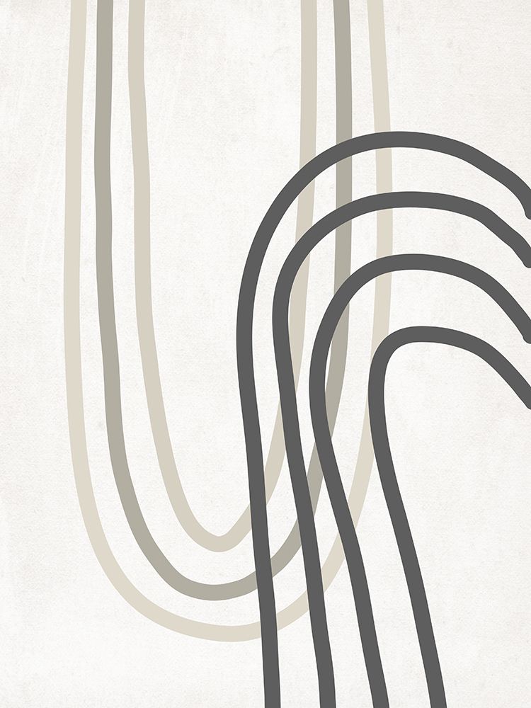 Neutral Curve Lines art print by SD Graphics Studio for $57.95 CAD