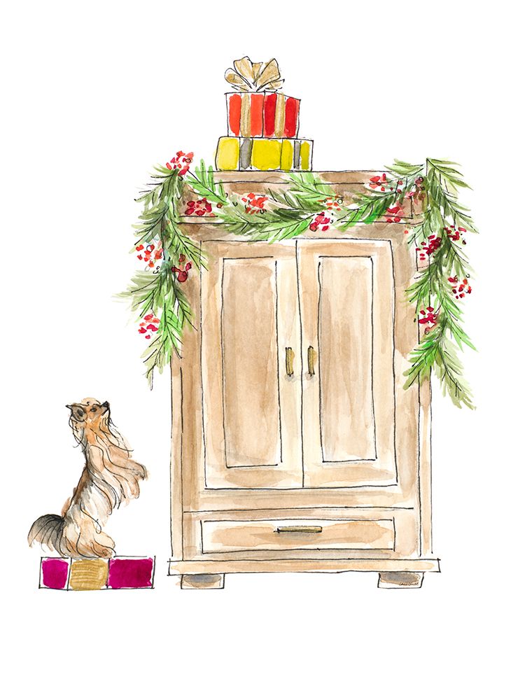 Armoire Decorated with Garland art print by Lanie Loreth for $57.95 CAD