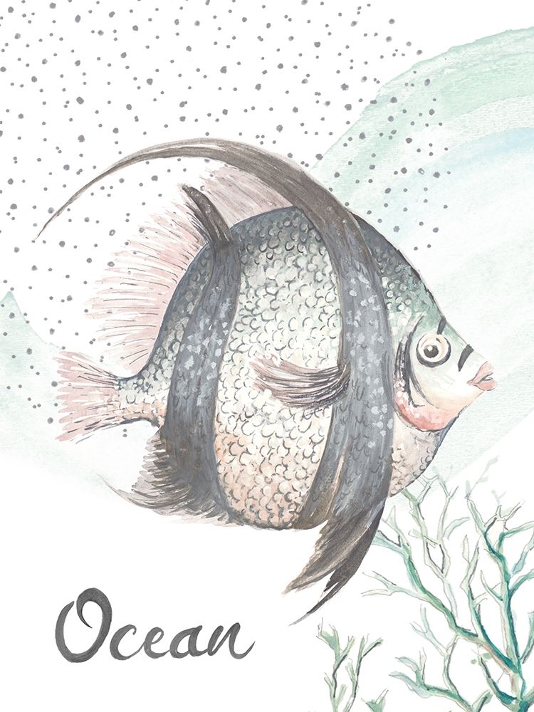 Turquoise Ocean Fish art print by Patricia Pinto for $57.95 CAD