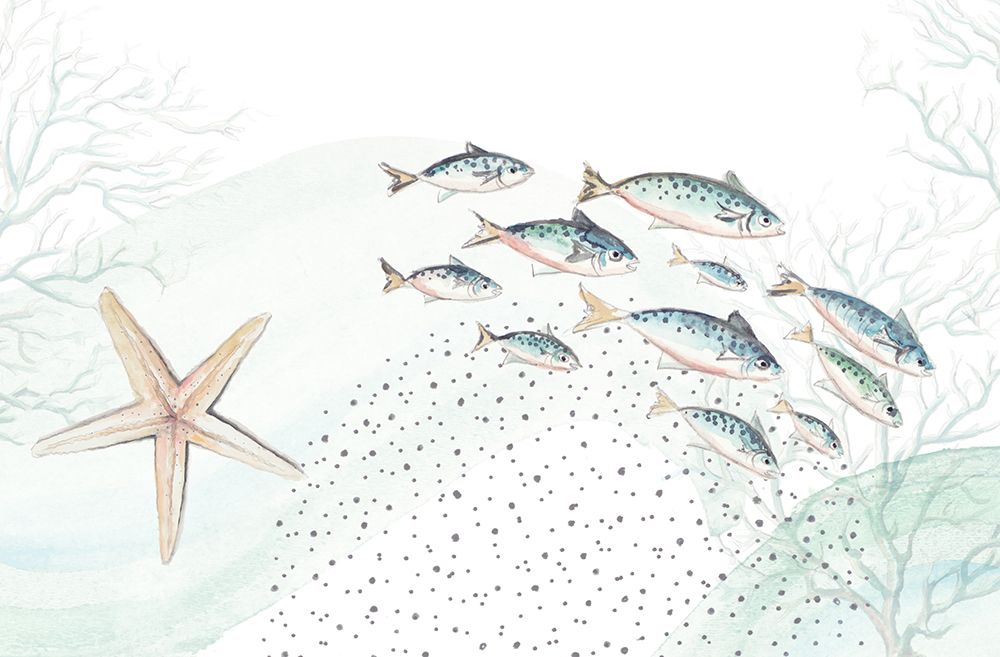 Underwater Marine Life art print by Patricia Pinto for $57.95 CAD