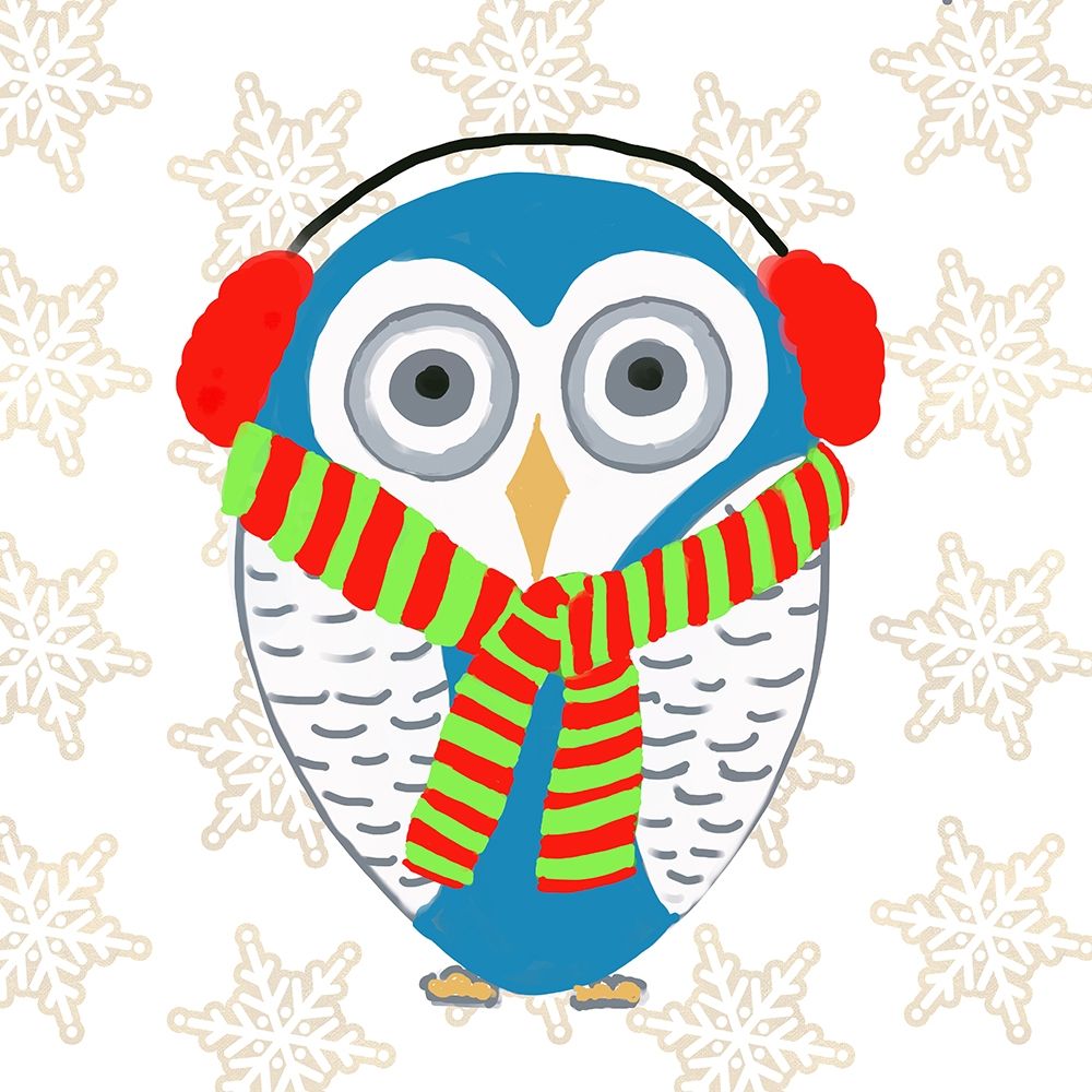Christmas Owl II art print by Julie DeRice for $57.95 CAD