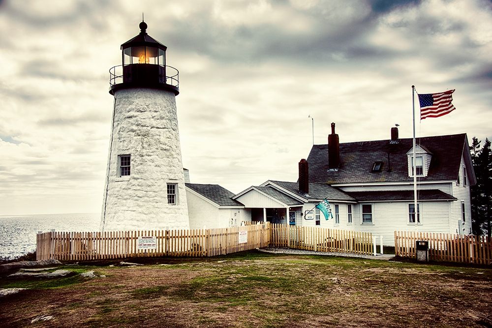 American Harbor Lighthouse art print by Andy Amos for $57.95 CAD