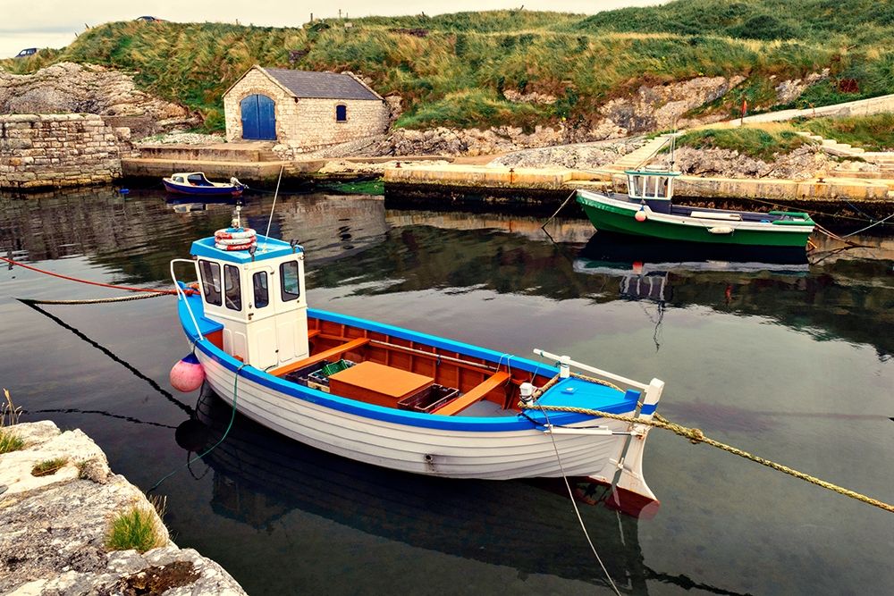 Harbor Boat Dock art print by Andy Amos for $57.95 CAD