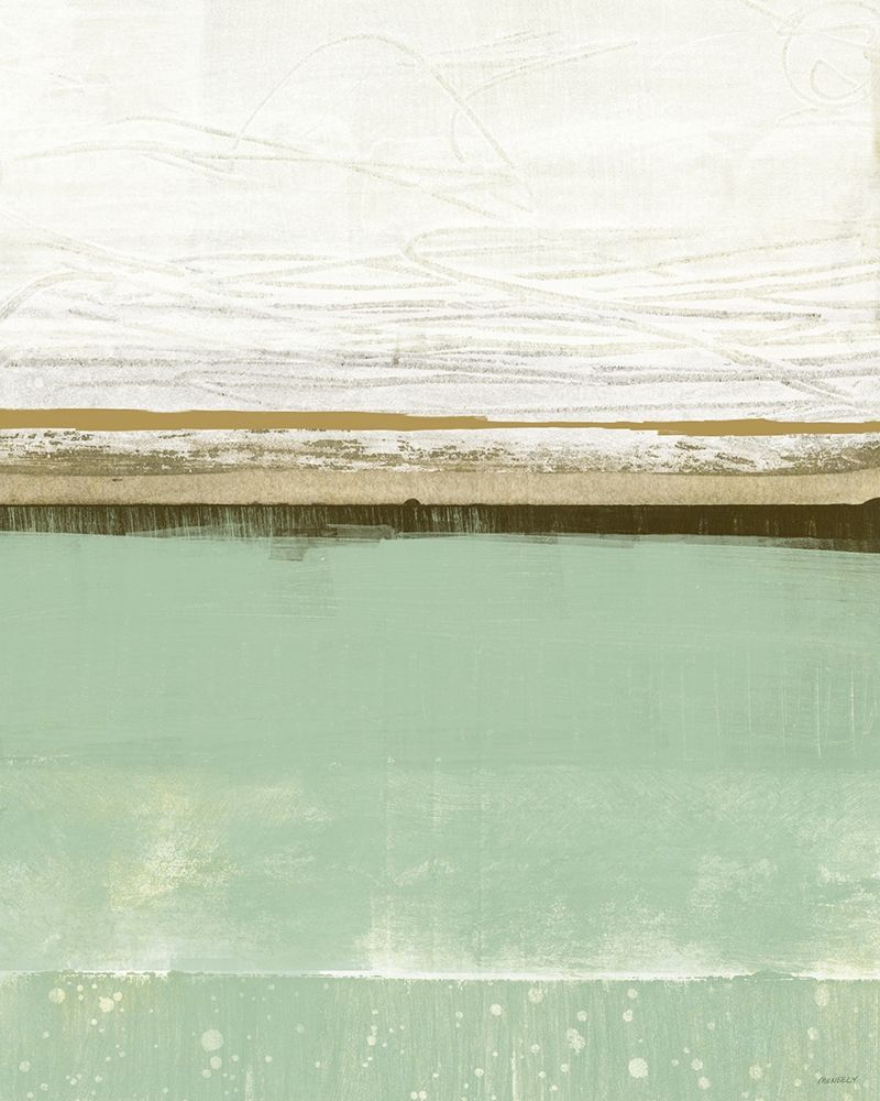 Familiar Feeling Green And Beige art print by Dan Meneely for $57.95 CAD