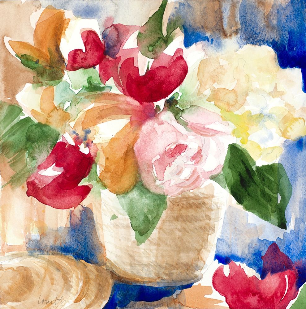 Bright Flower Basket art print by Lanie Loreth for $57.95 CAD
