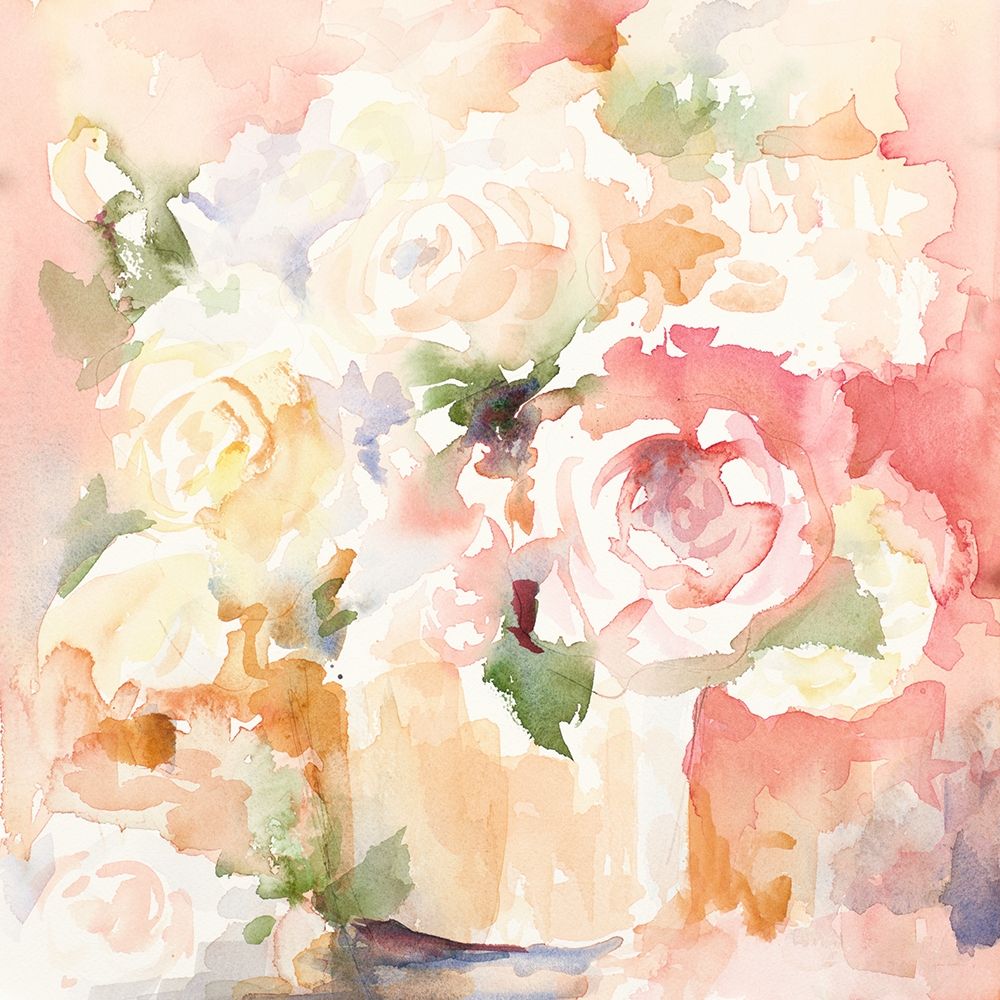 Cascading Blooms I art print by Lanie Loreth for $57.95 CAD