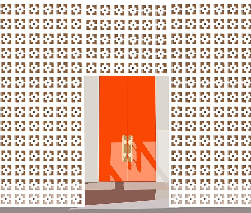 Mid Century Modern Front Door art print by Jen Bucheli for $57.95 CAD
