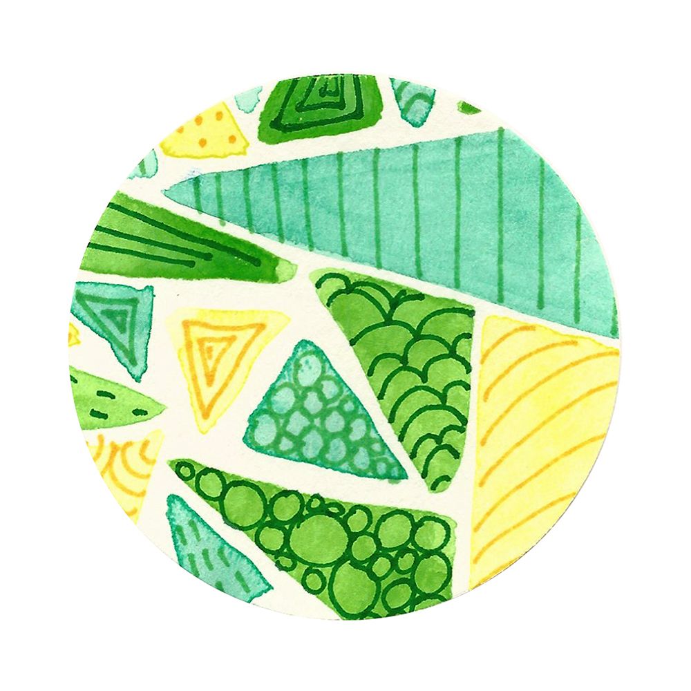 Retro Circle II art print by Jen Bucheli for $57.95 CAD