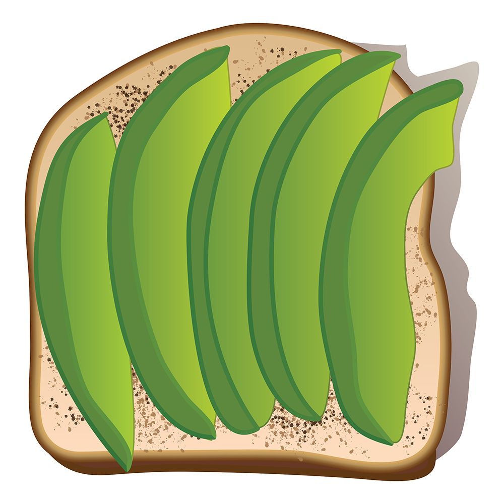 Simple Avocado Toast art print by Jen Bucheli for $57.95 CAD