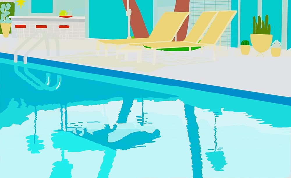 Poolside art print by Jen Bucheli for $57.95 CAD