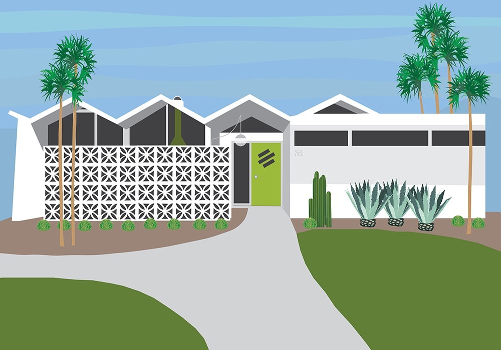 Palm Springs Living I art print by Jen Bucheli for $57.95 CAD
