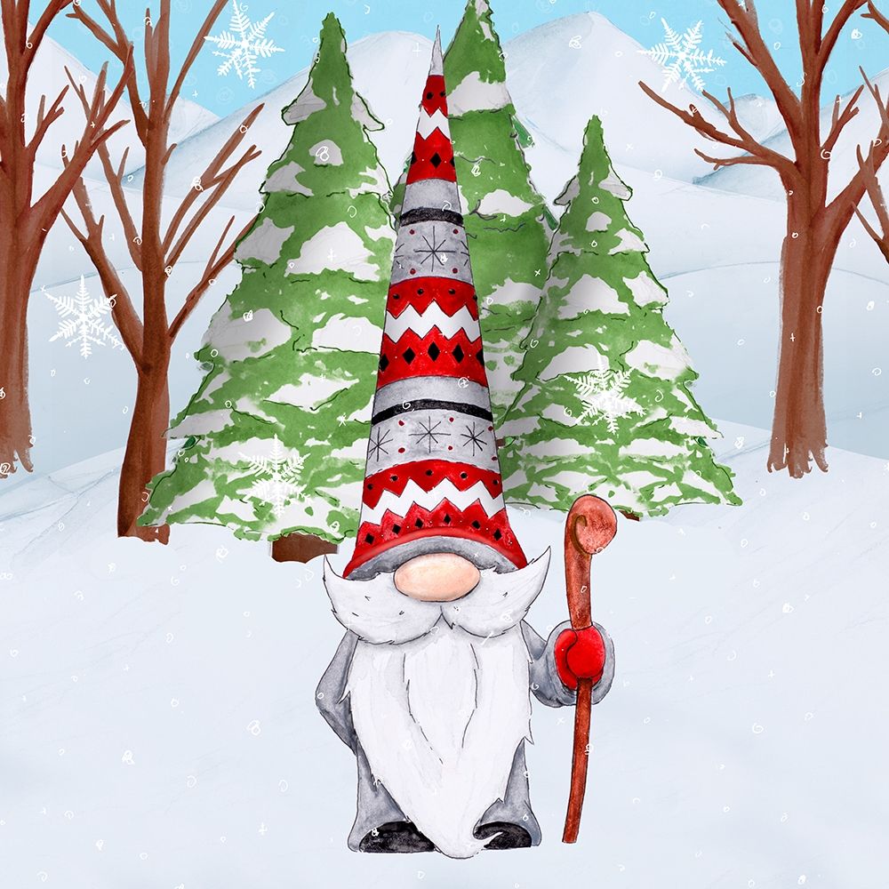 Fun Hat Gnoming Around I art print by Hugo Edwins for $57.95 CAD