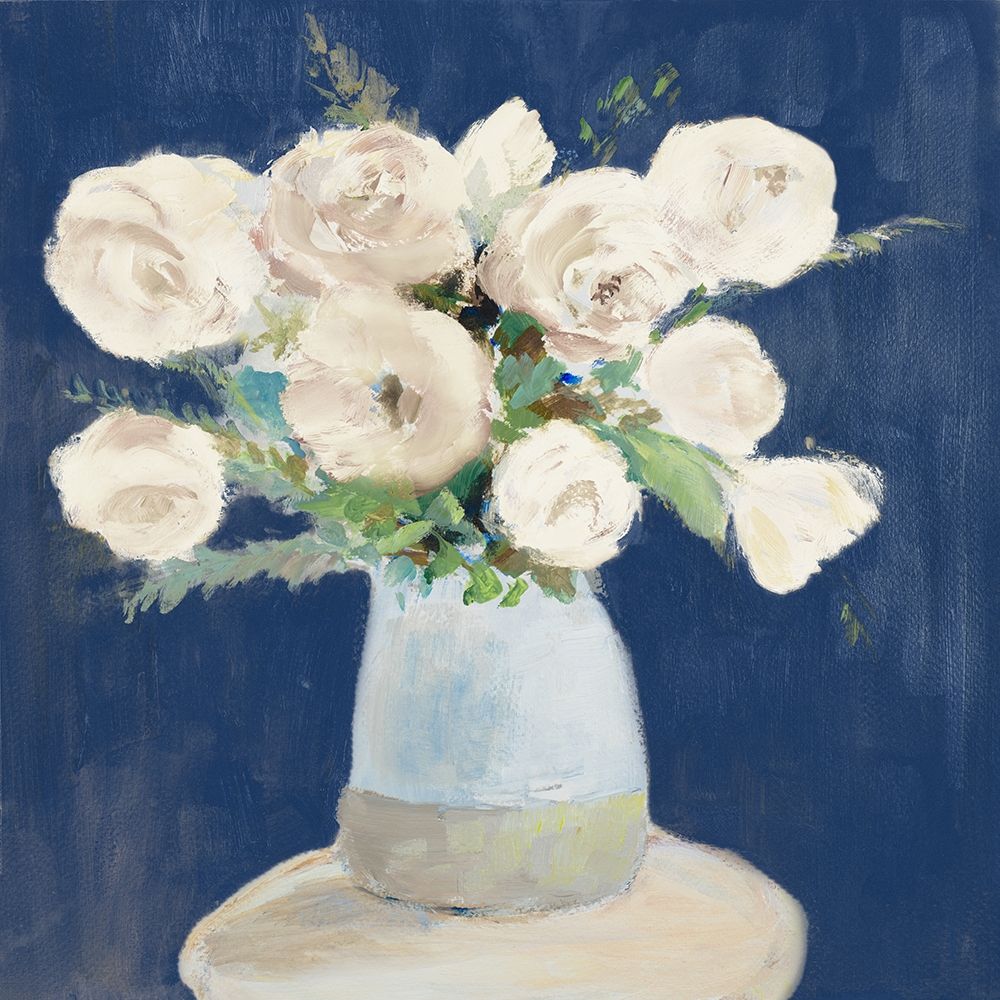 Peonies on Navy art print by Lanie Loreth for $57.95 CAD