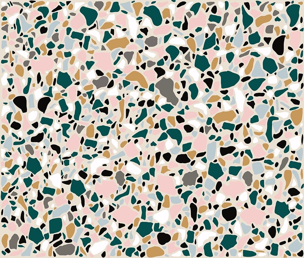 Teal Terrazo art print by Jen Bucheli for $57.95 CAD