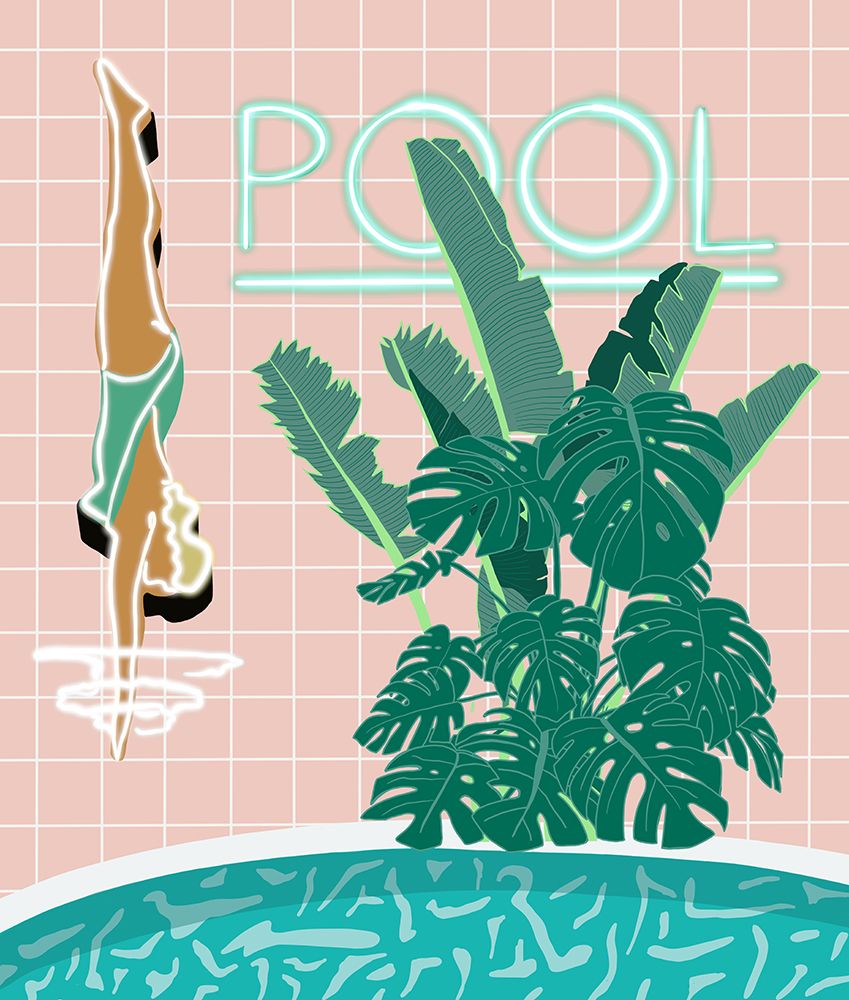 Off The Diving Board art print by Jen Bucheli for $57.95 CAD