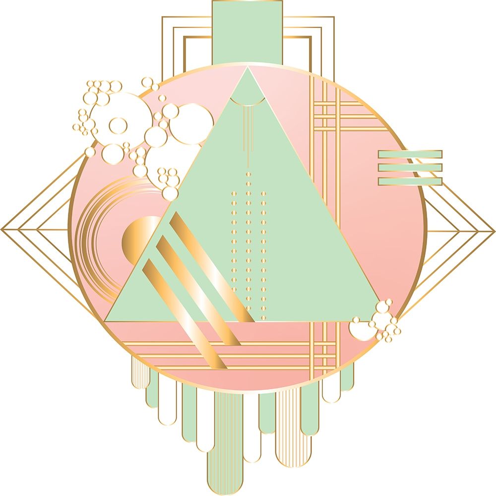 Art Deco Circle art print by Jen Bucheli for $57.95 CAD