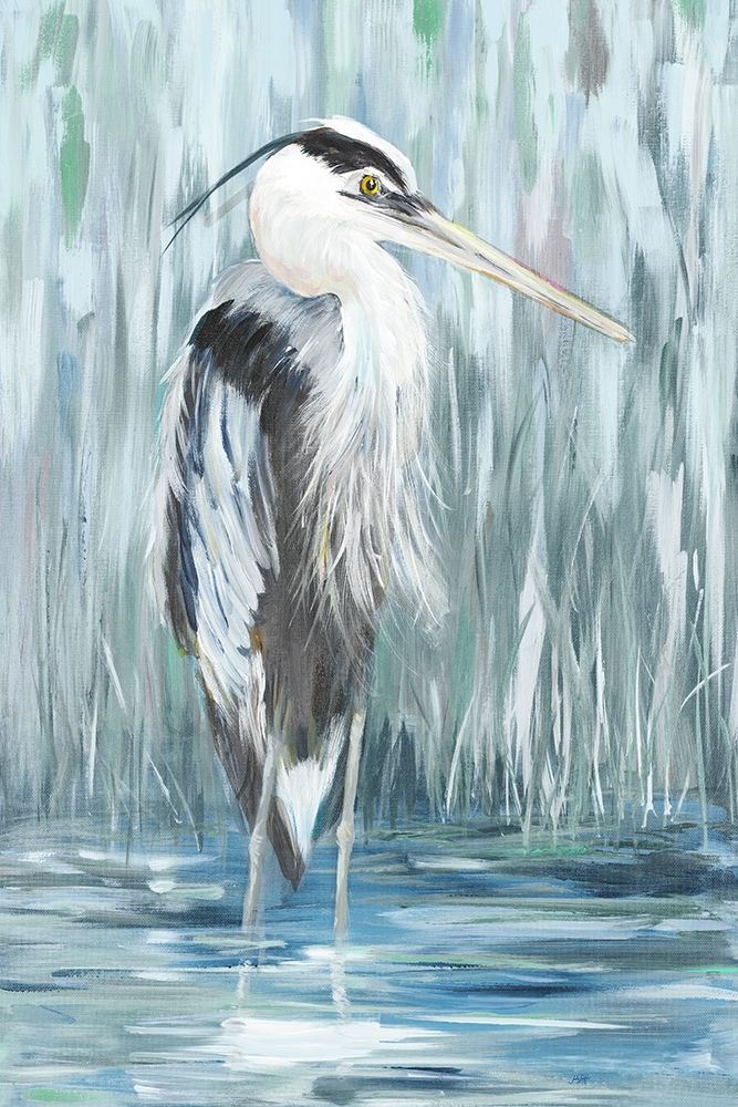Standing Still Heron I art print by Julie DeRice for $57.95 CAD