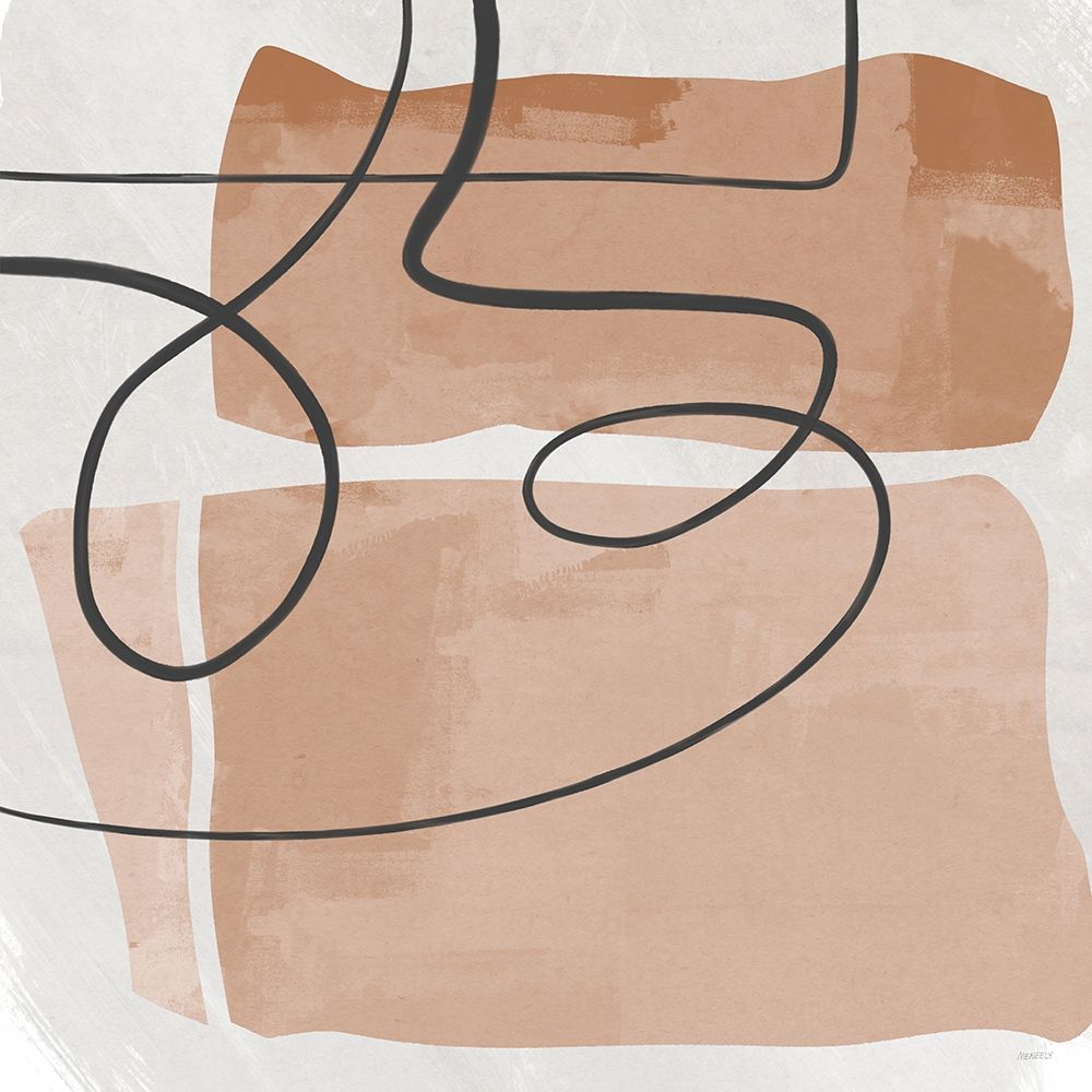 Terracotta Line Design Square art print by Dan Meneely for $57.95 CAD