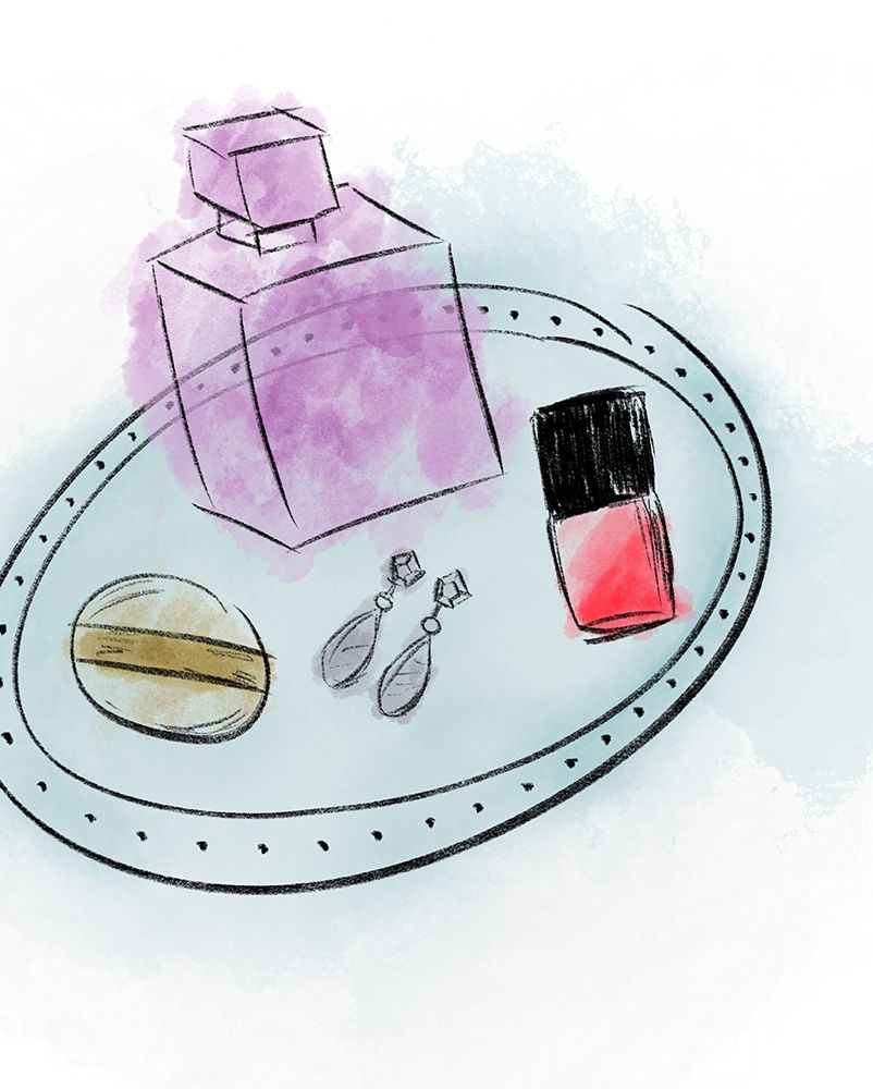 Makeup Tray art print by Anna Quach for $57.95 CAD