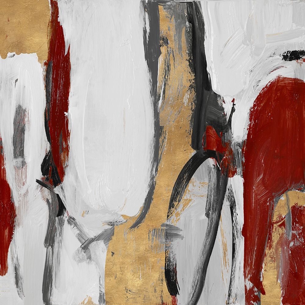 Red and Gold City Symphony II art print by Lanie Loreth for $57.95 CAD