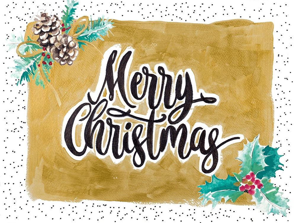 Merry Christmas art print by Patricia Pinto for $57.95 CAD