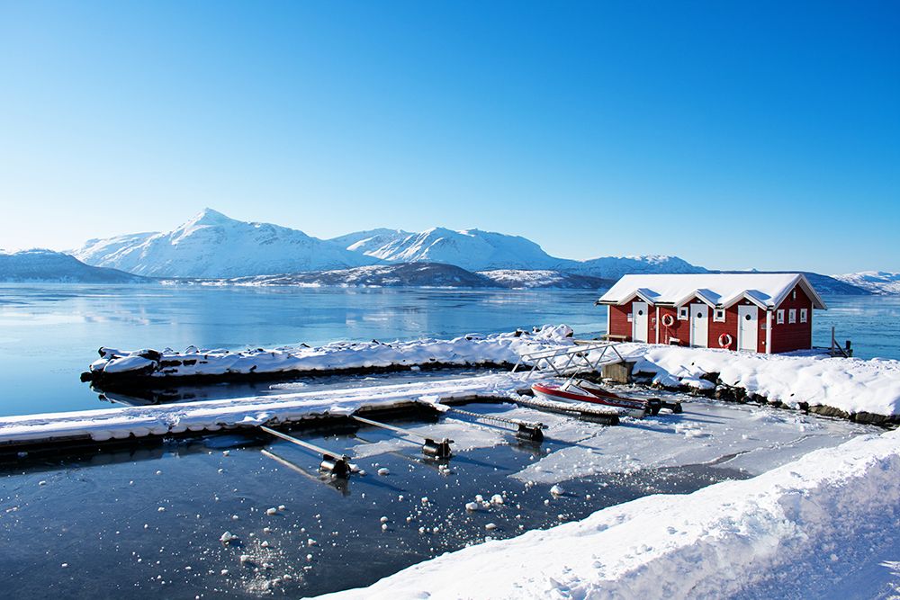 Fishing Dock on the Fjord art print by Kali Wilson for $57.95 CAD
