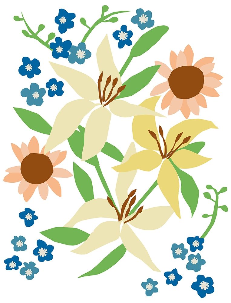 Wildflowers I art print by Jen Bucheli for $57.95 CAD