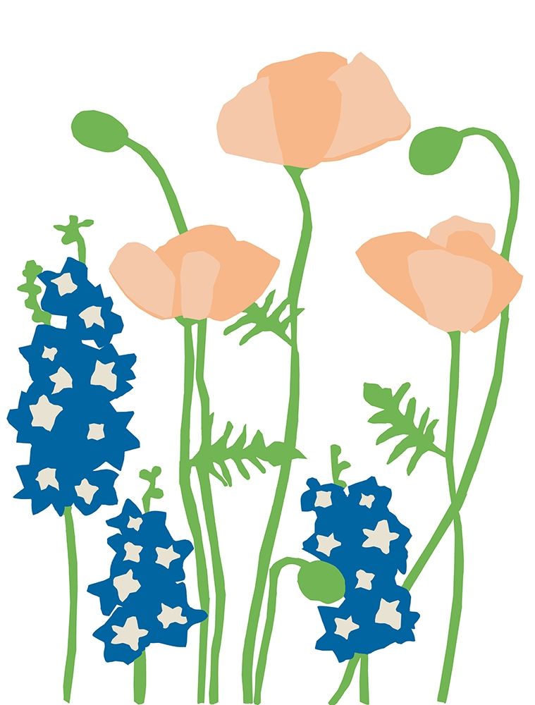 Wildflowers II art print by Jen Bucheli for $57.95 CAD