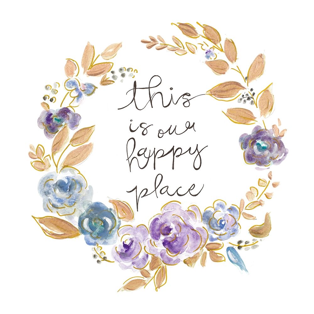 Inspirational Flower Wreath art print by Patricia Pinto for $57.95 CAD