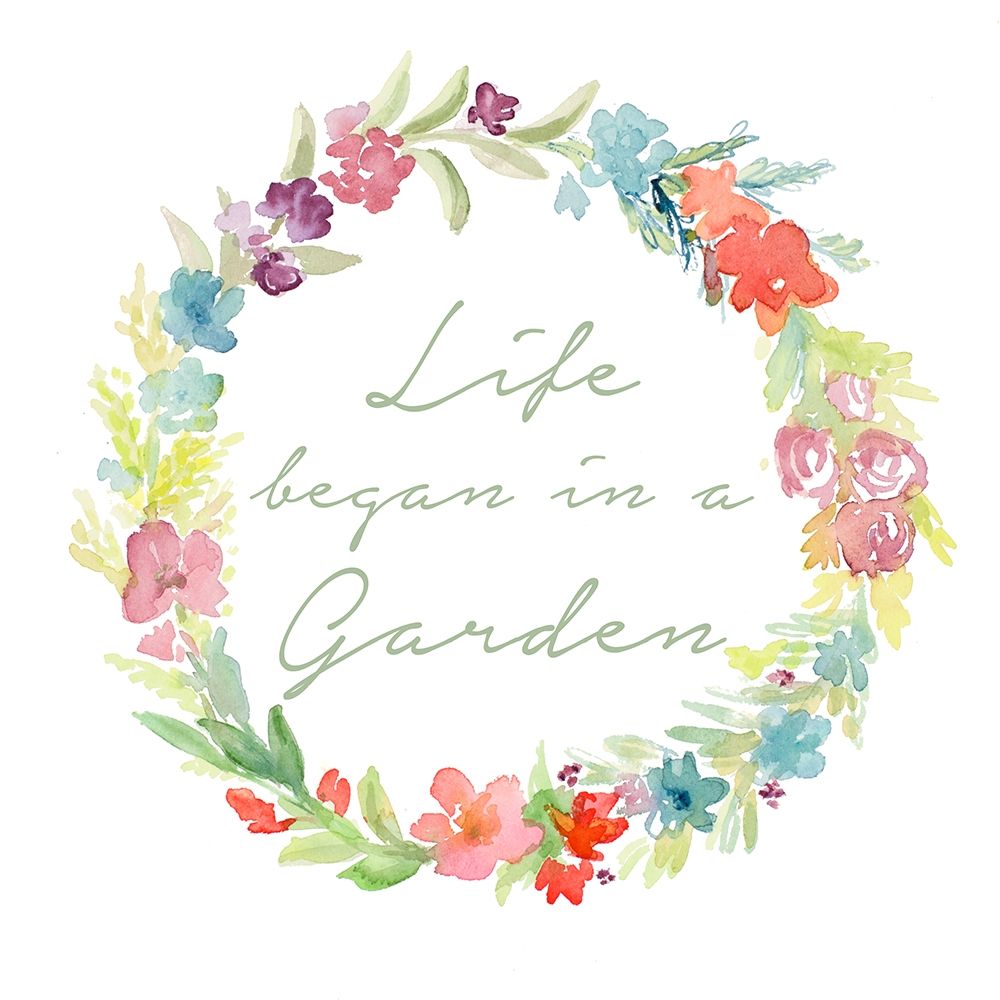 Life began in a Garden art print by Lanie Loreth for $57.95 CAD