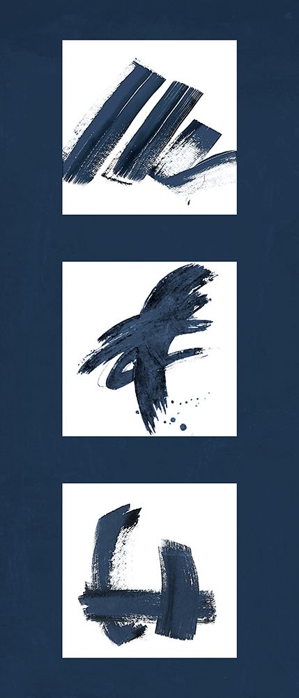 Navy Sign Trio I art print by Patricia Pinto for $57.95 CAD