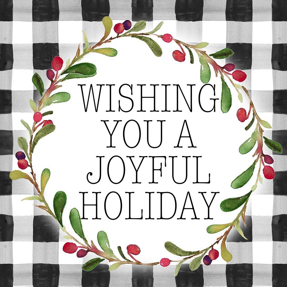 Joyful Holiday Plaid art print by Lanie Loreth for $57.95 CAD