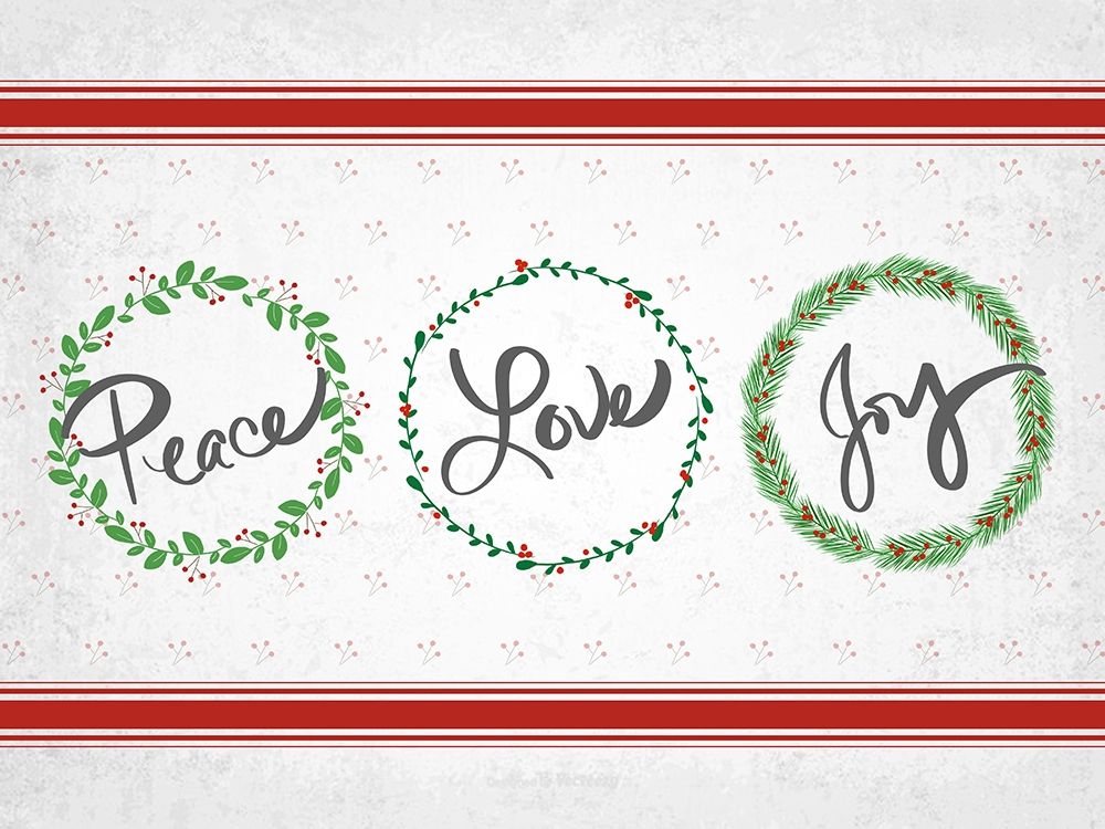 Holly Wreath Trio art print by Anna Quach for $57.95 CAD