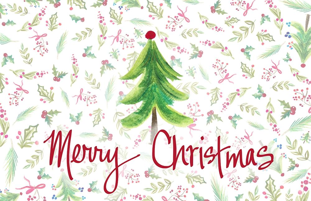 Merry Christmas Tree art print by Ani Del Sol for $57.95 CAD
