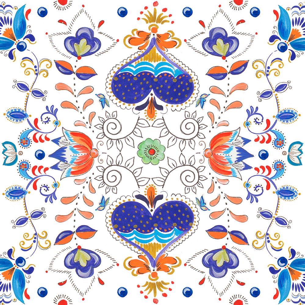 Retro Floral I art print by Ani Del Sol for $57.95 CAD