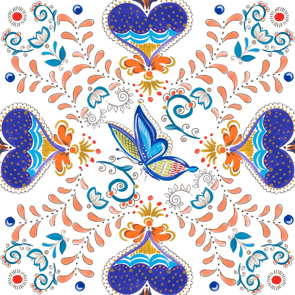 Retro Floral IV art print by Ani Del Sol for $57.95 CAD