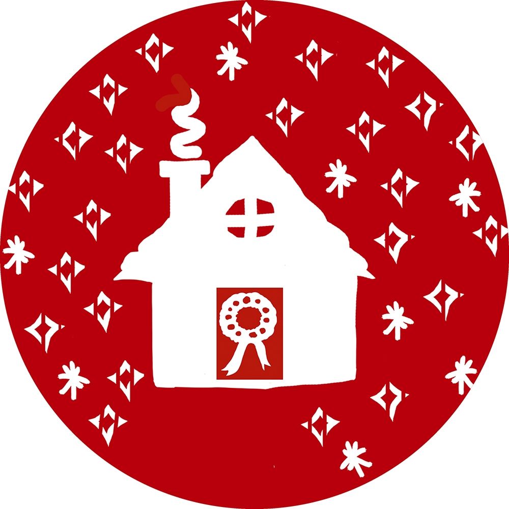 Christmas Deco Circle II art print by Nicholas Biscardi for $57.95 CAD