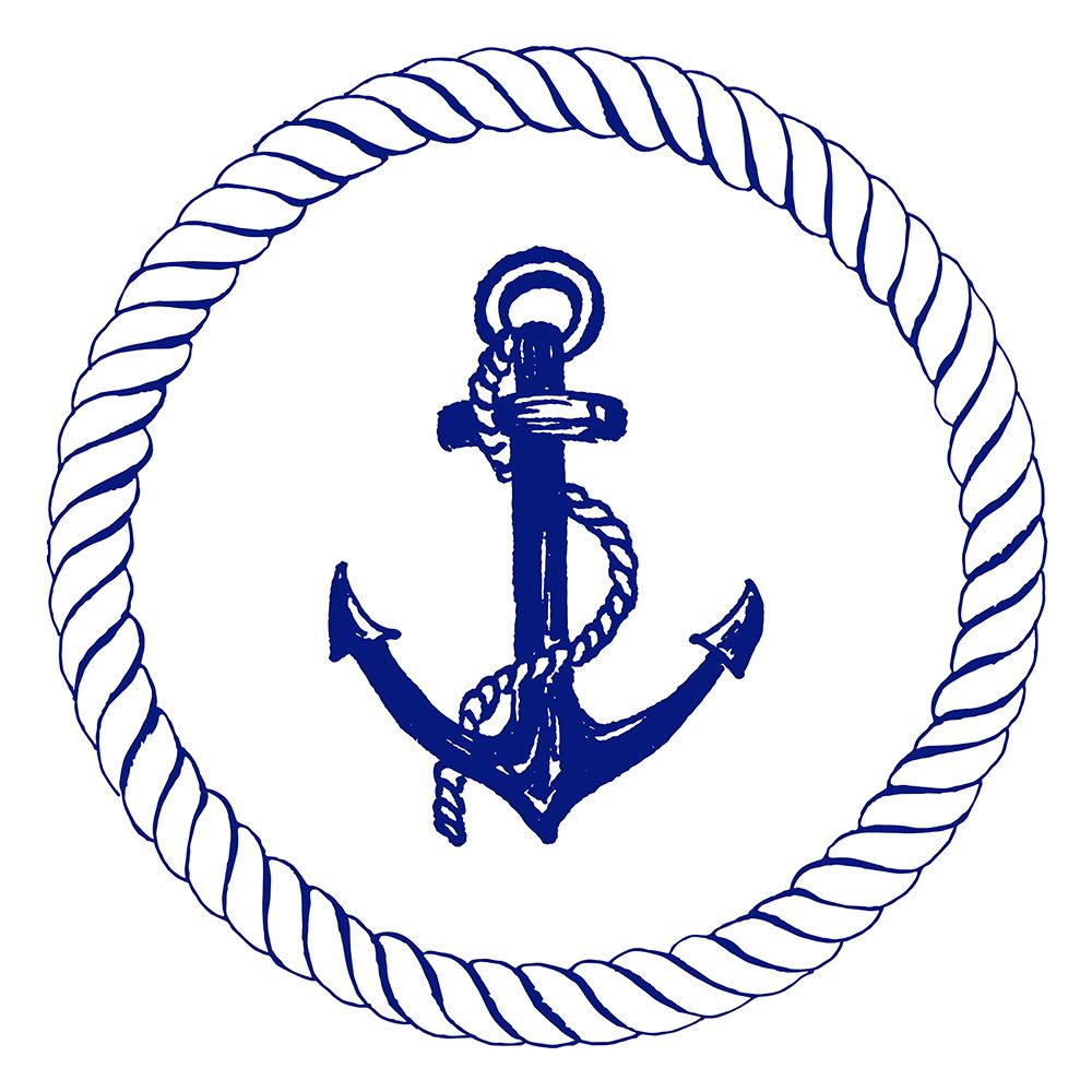Blue Nautical Circle I art print by Patricia Pinto for $57.95 CAD