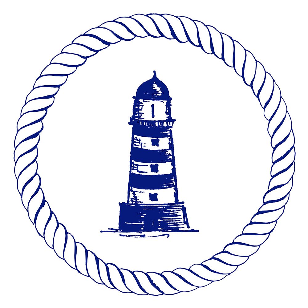 Blue Nautical Circle II art print by Patricia Pinto for $57.95 CAD
