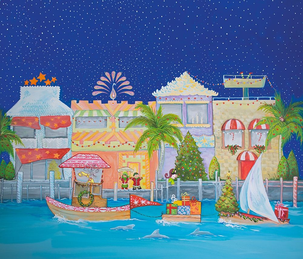 Christmas Village I art print by Diannart for $57.95 CAD