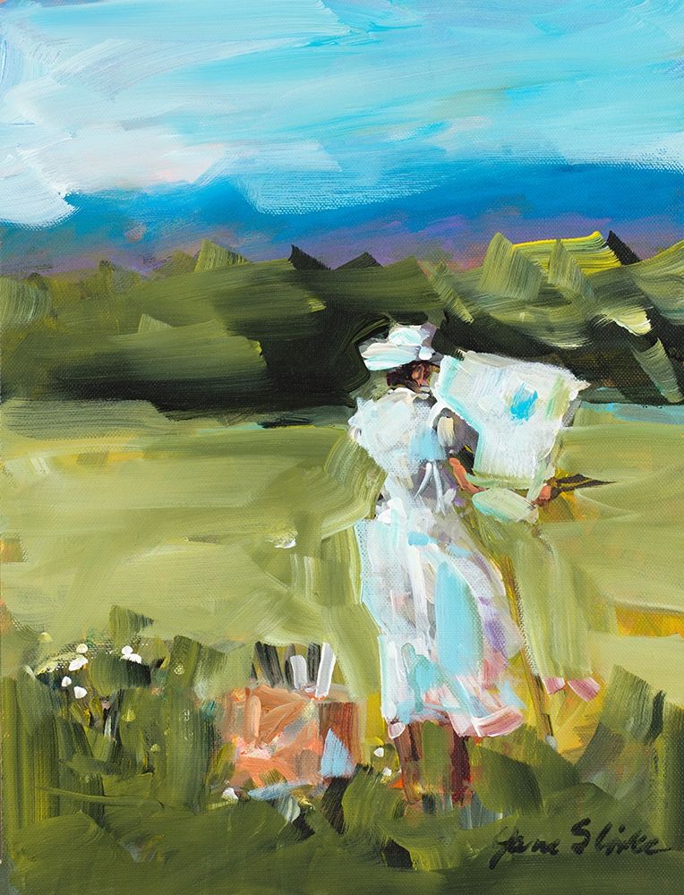 Lady Painting art print by Jane Slivka for $57.95 CAD