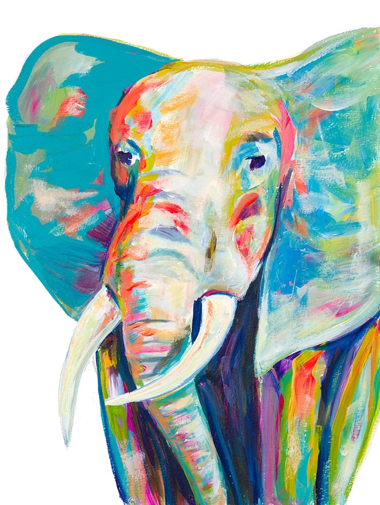 Colorful Elephant art print by Andy Beauchamp for $57.95 CAD