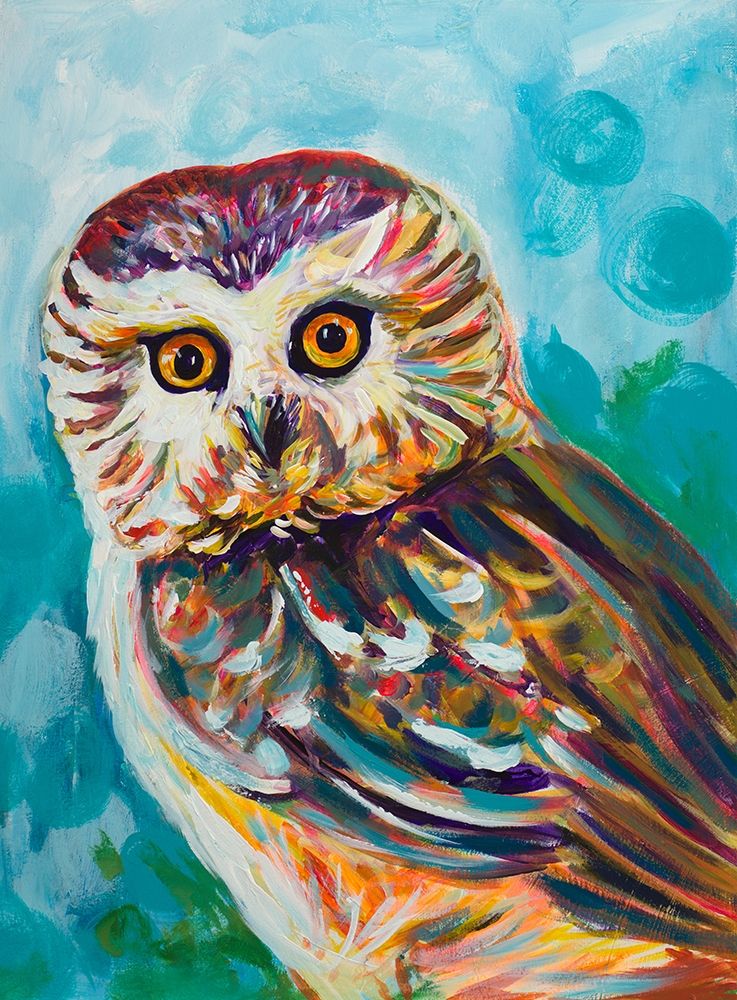 Colorful Owl art print by Andy Beauchamp for $57.95 CAD