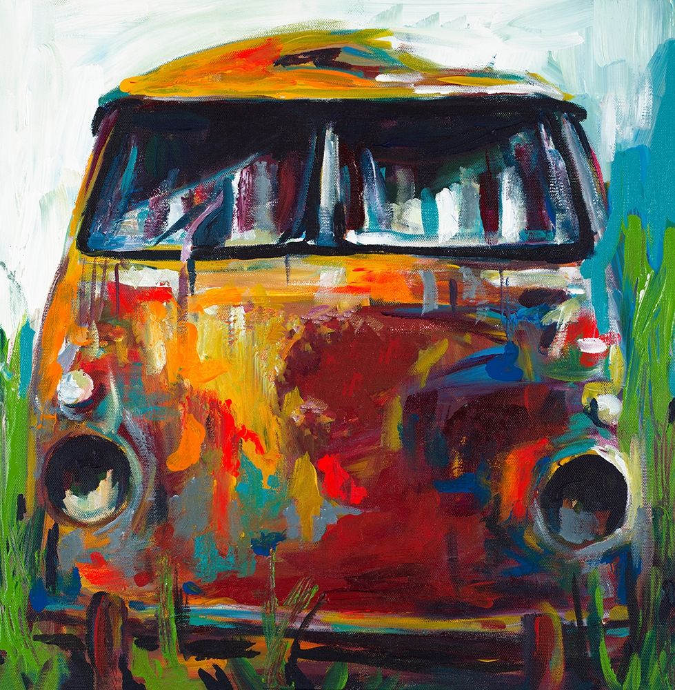 Retro Love Bus art print by Andy Beauchamp for $57.95 CAD