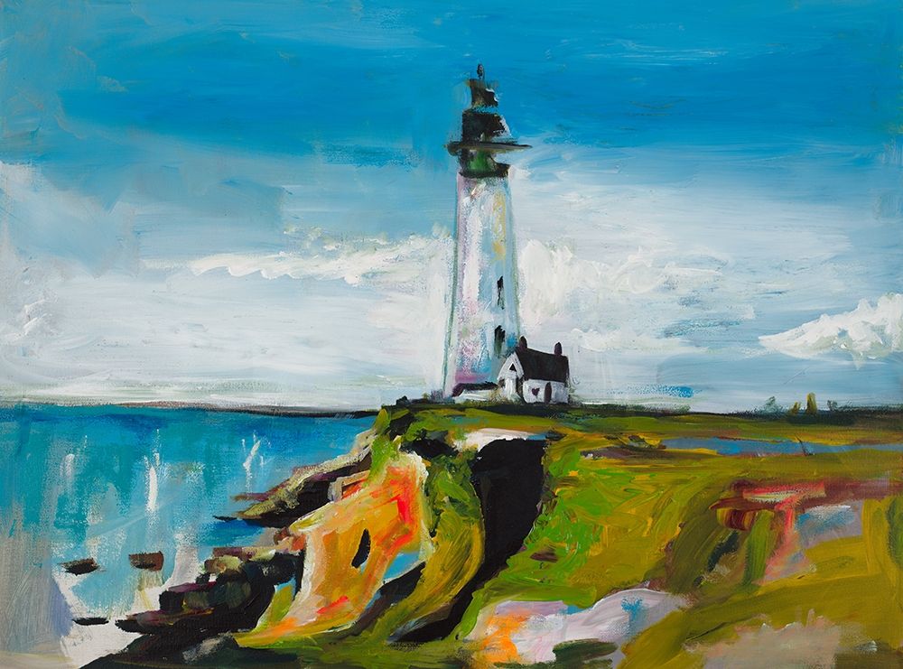 Lighthouse on a Cliff art print by Andy Beauchamp for $57.95 CAD