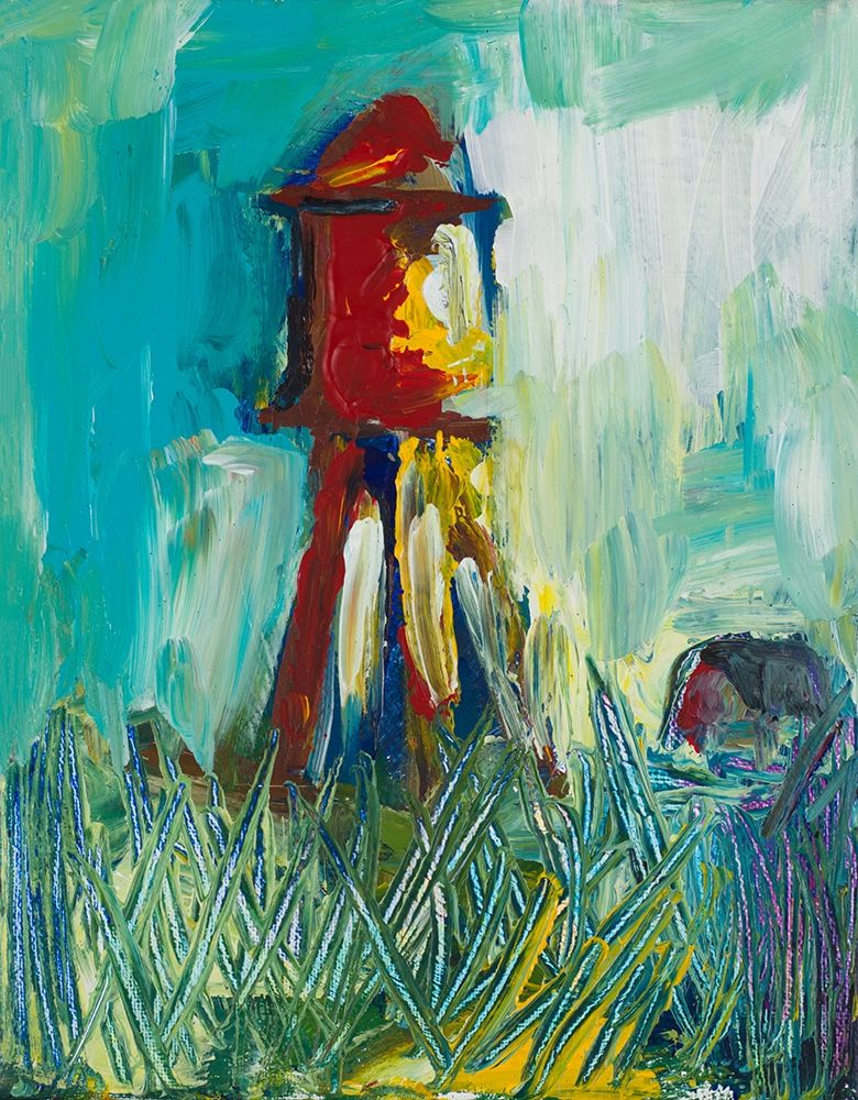 Painted Water Tower art print by Andy Beauchamp for $57.95 CAD