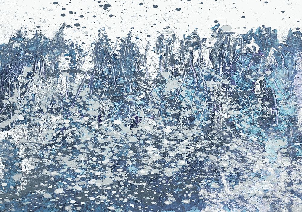 Blue Distant Slashes art print by Andy Beauchamp for $57.95 CAD
