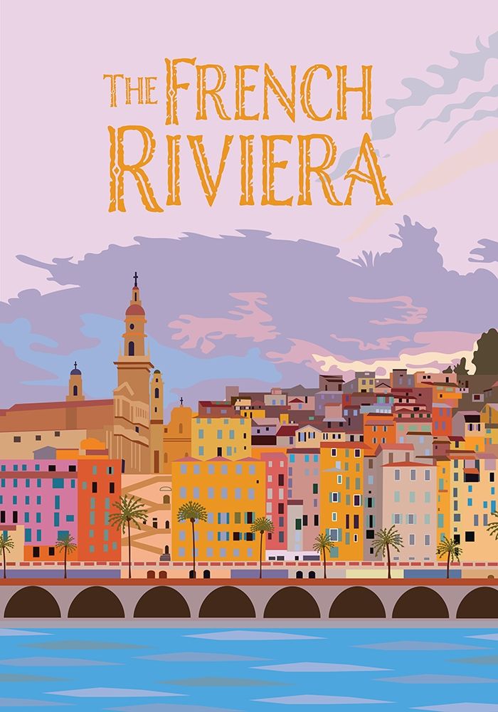 The French Riviera art print by Jen Bucheli for $57.95 CAD