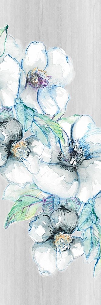 Moonlit Floral Panel I art print by Lanie Loreth for $57.95 CAD